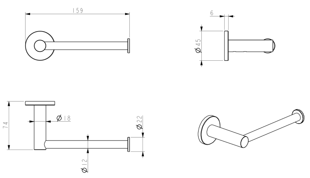 Mica Toilet Paper Holder - image 3