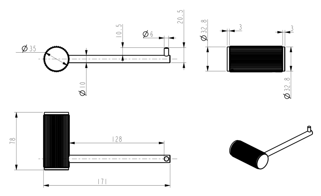 Mica Fluted Toilet Paper Holder - image 3