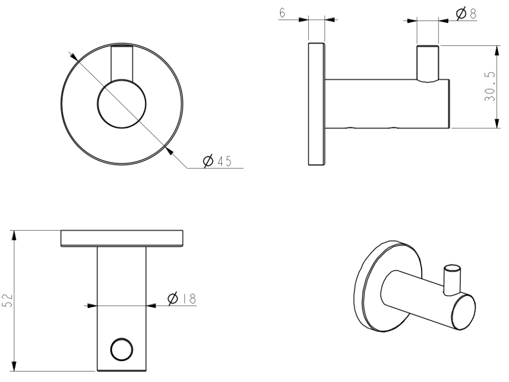 Mica Robe Hook - image 4