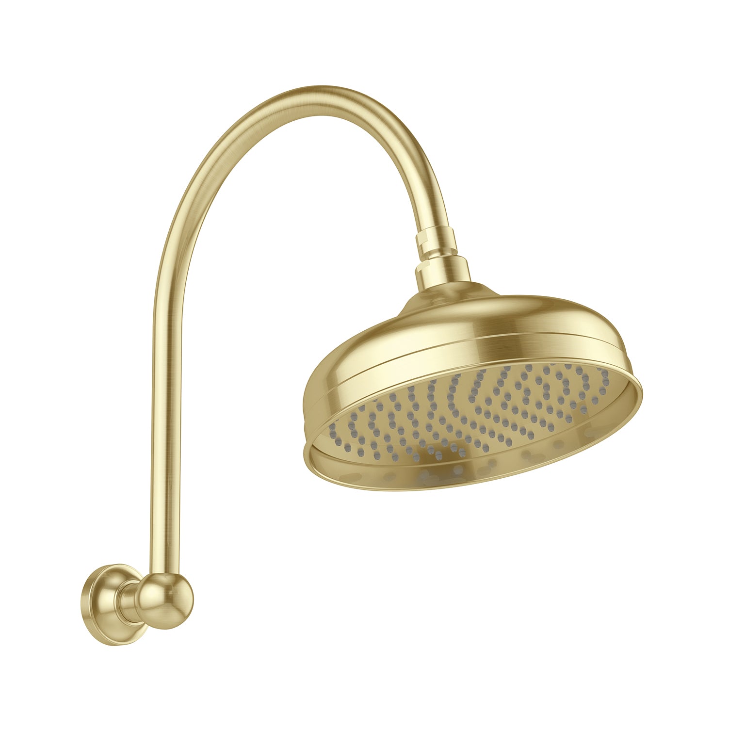 Cromford High-Rise Shower Arm and Rose 210mm