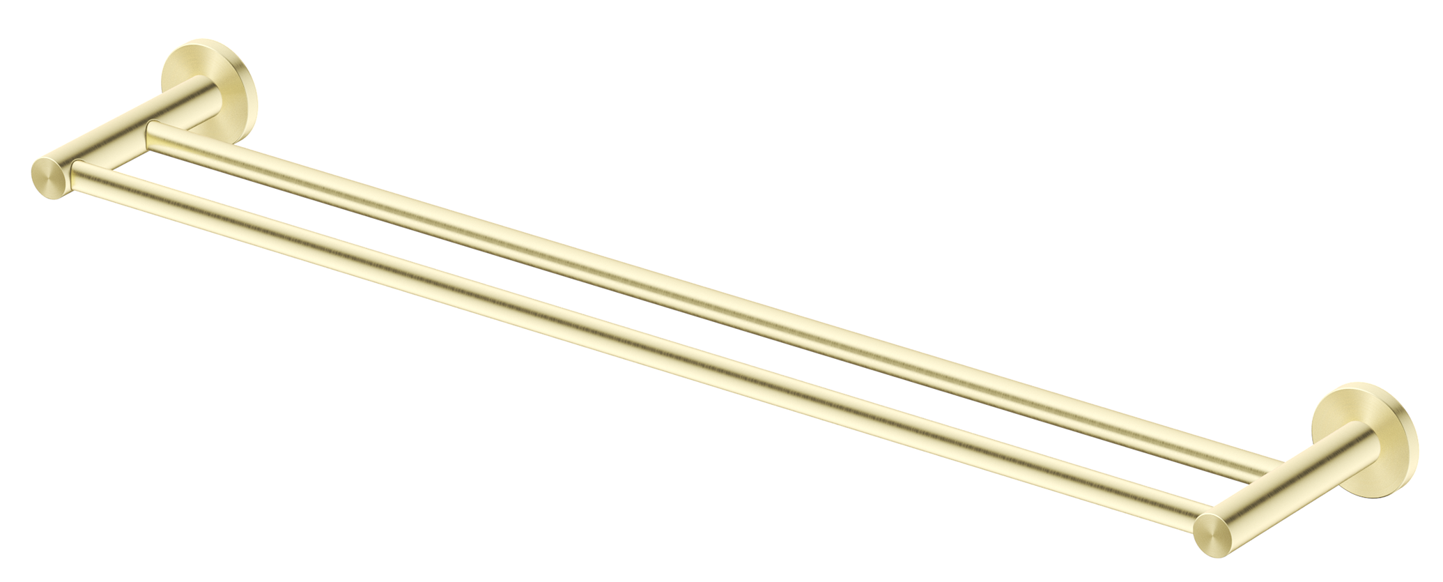 Mica Double Towel Rail - French Gold / 800mm
