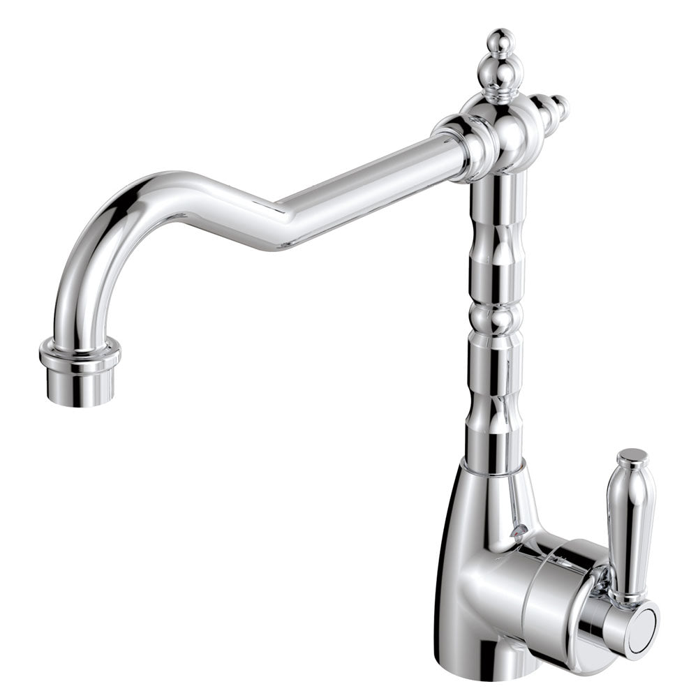 Eleanor Shepherds Crook Kitchen Sink Mixer Chrome
