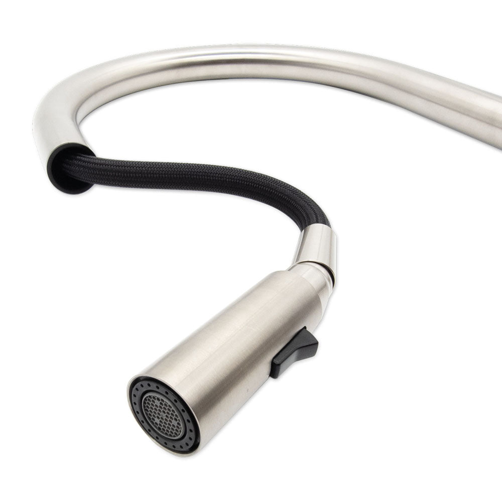 Kaya Pull-Out Sink Mixer, Matte White