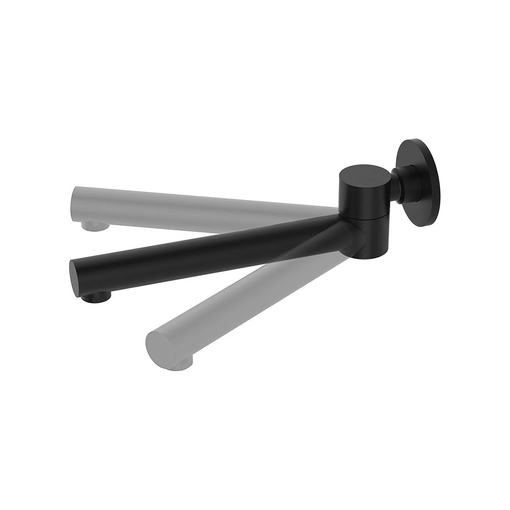 Kaya Swivel Basin/Bath Outlet, Matte Black