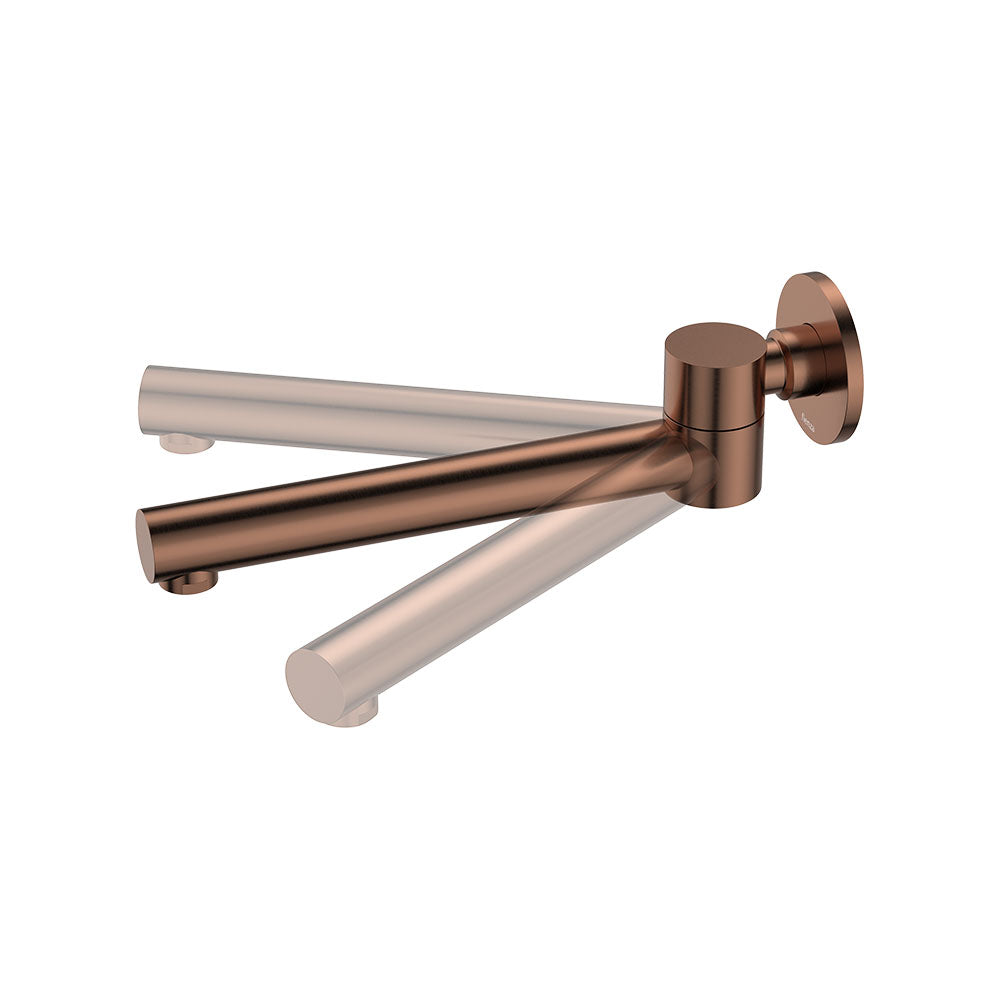 Kaya Swivel Basin/Bath Outlet, Brushed Copper