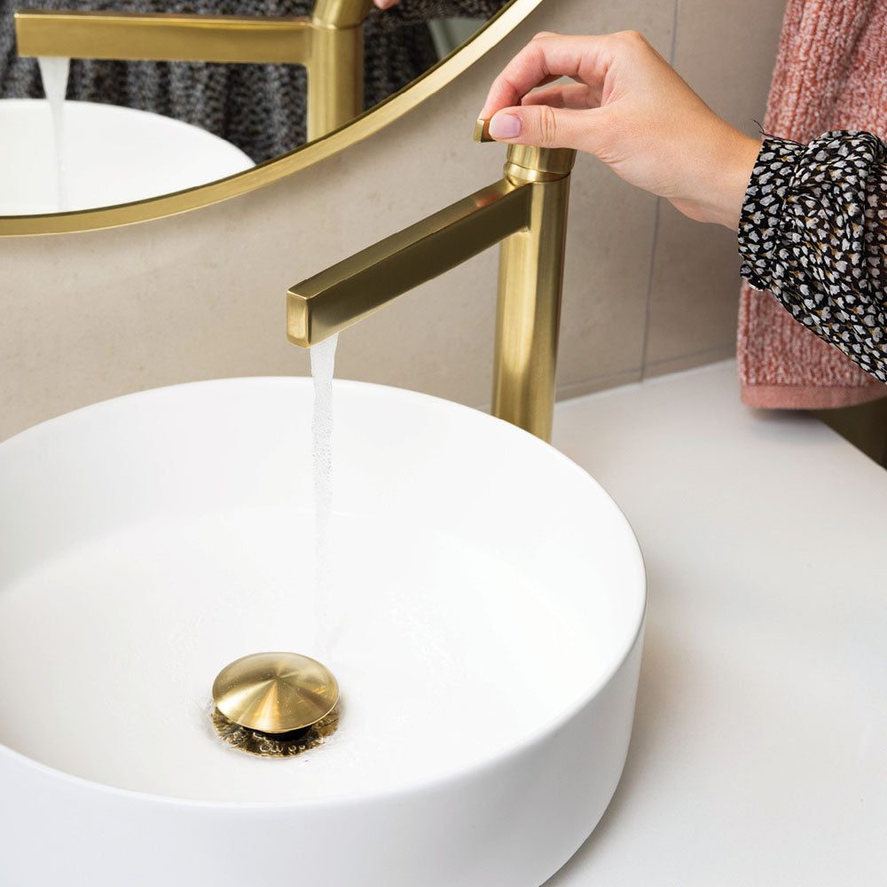 Sansa Tall Basin Mixer, Urban Brass