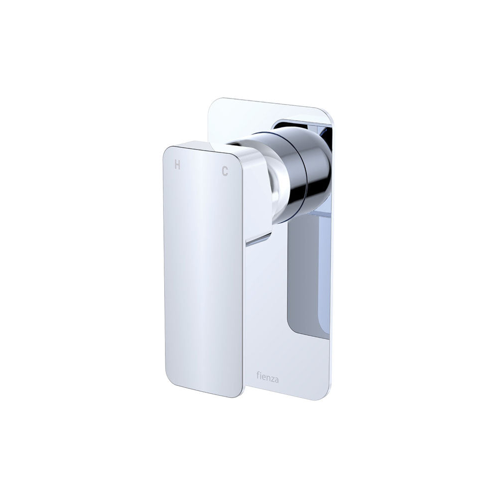 Tono Wall Mixer, Rectangular Plate, Chrome
