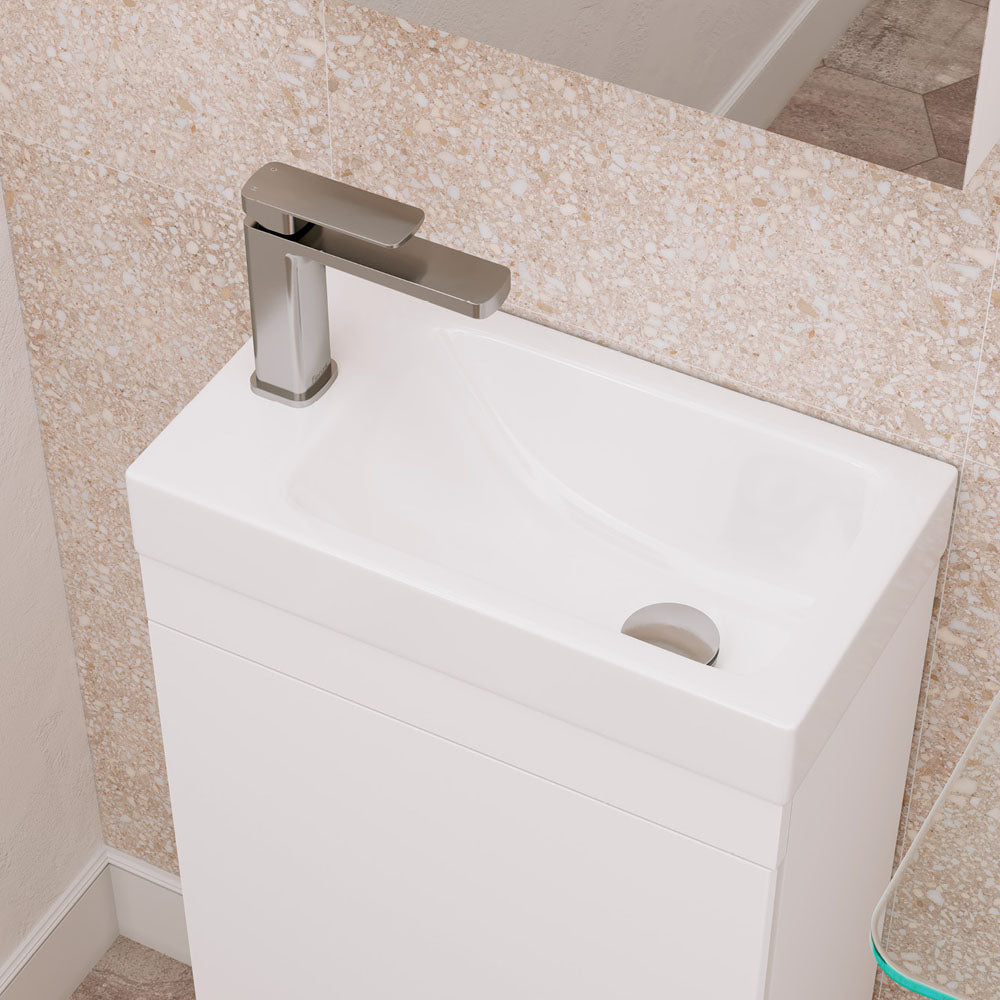 Tono Basin Mixer, Brushed Nickel