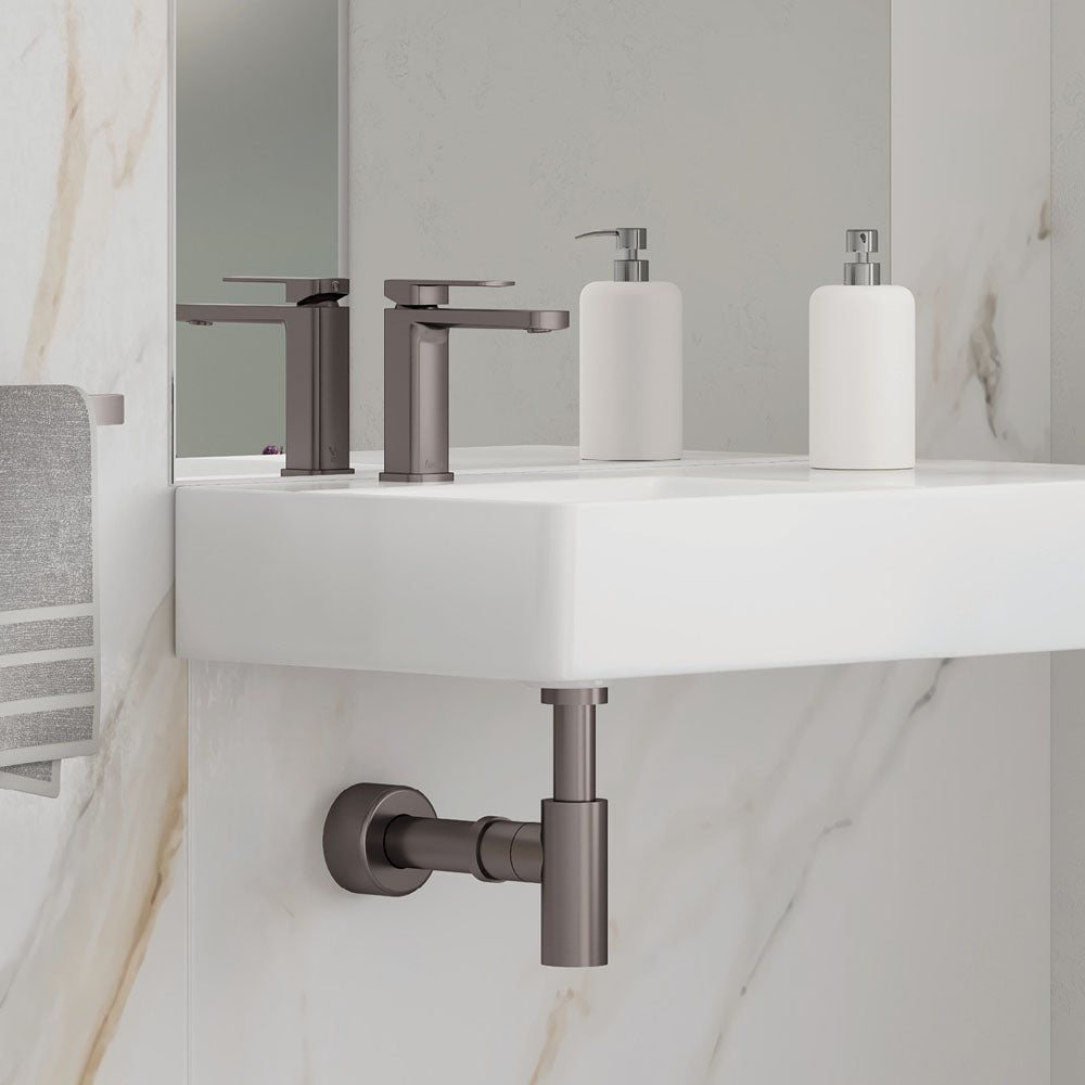 Tono Basin Mixer, Gun Metal