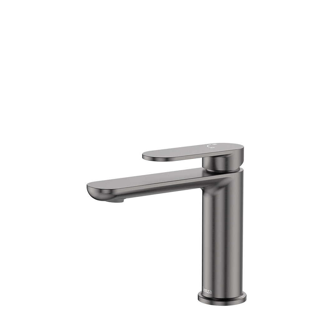 Empire Slim Cold Start Basin Mixer, Gun Metal