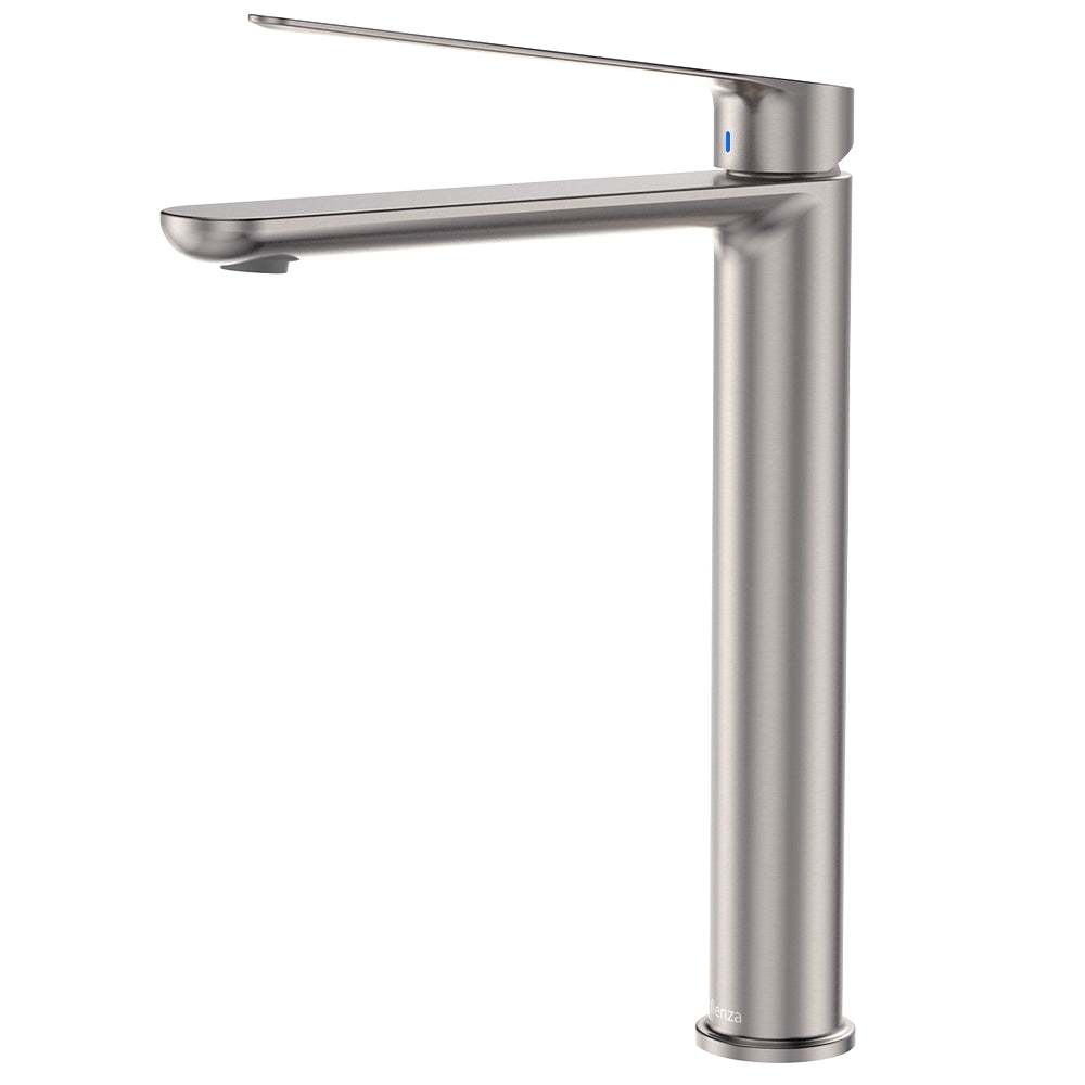 Empire Care Cold Start Tall Basin Mixer, Brushed Nickel