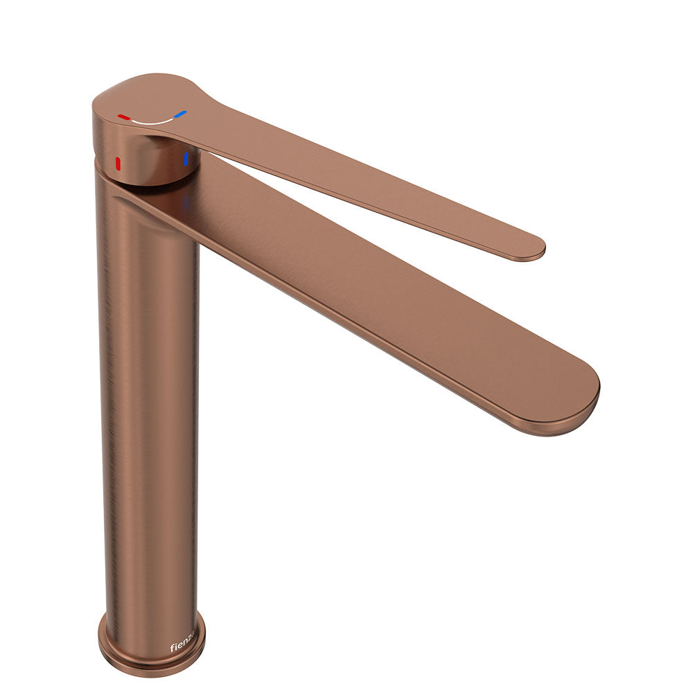 Empire Care Cold Start Tall Basin Mixer, Brushed Copper