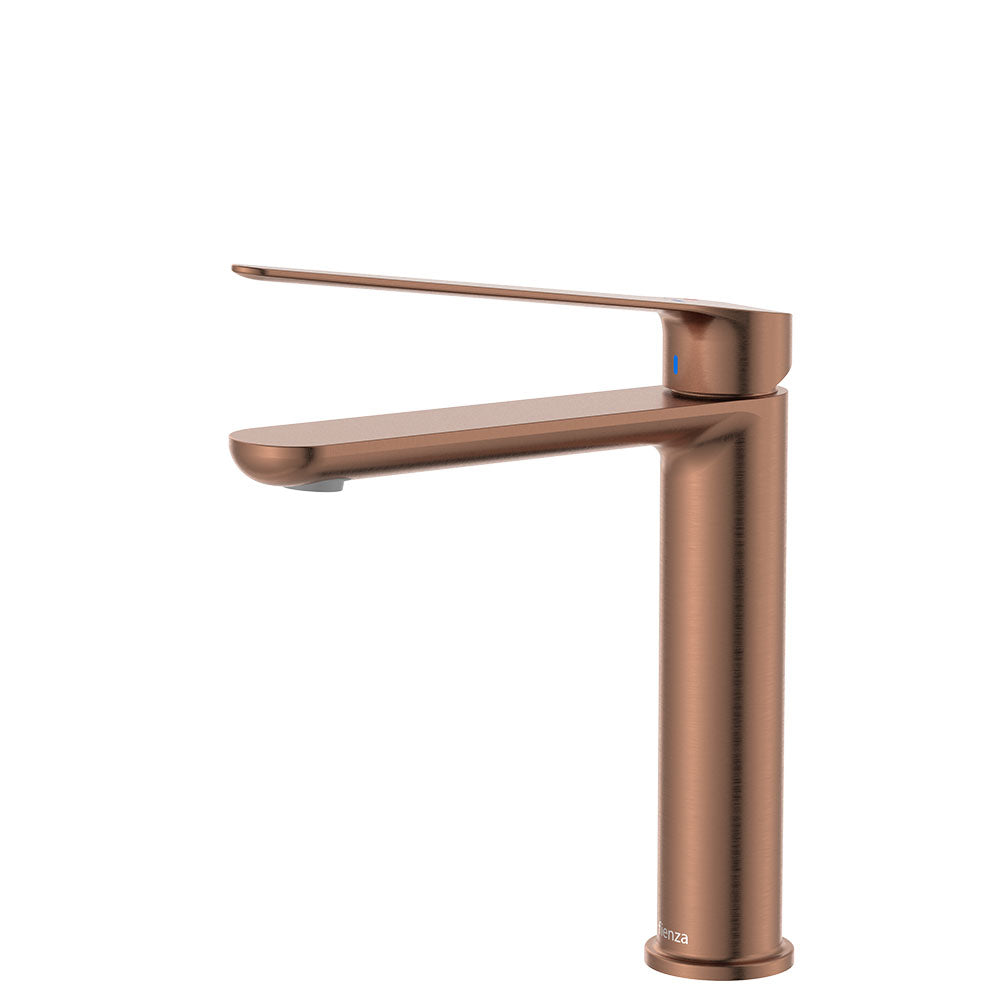 Empire Care Cold Start Medium Basin Mixer, Brushed Copper
