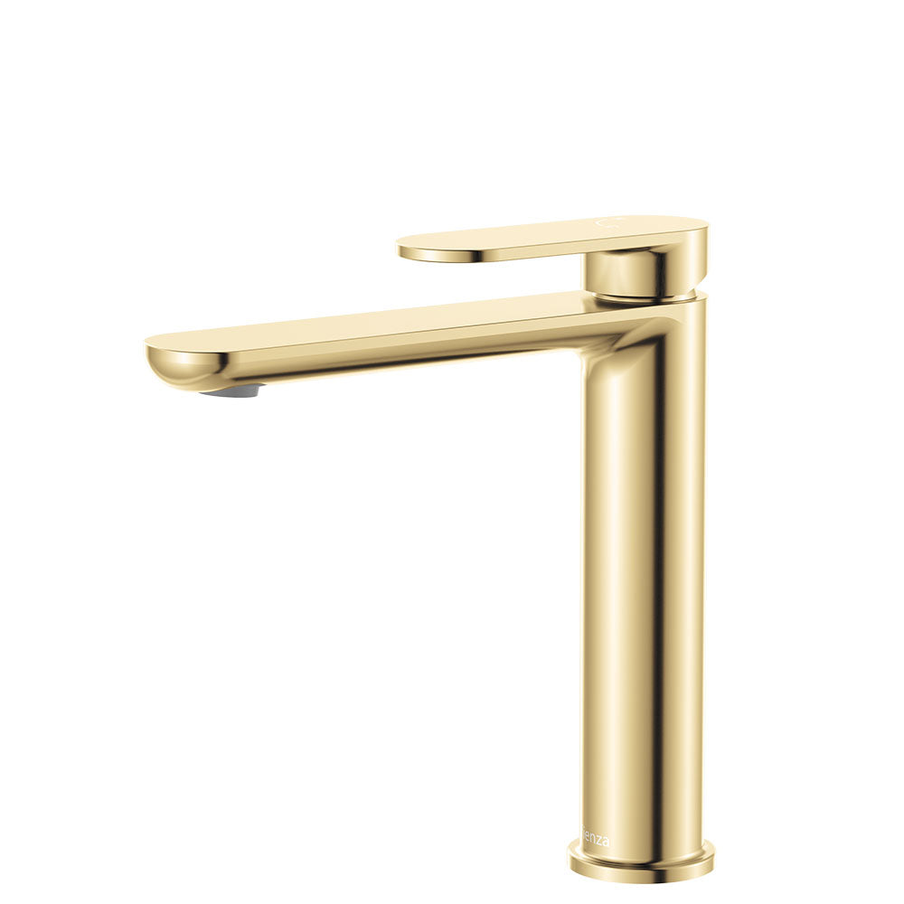 Empire Slim Cold Start Medium Basin Mixer, Urban Brass