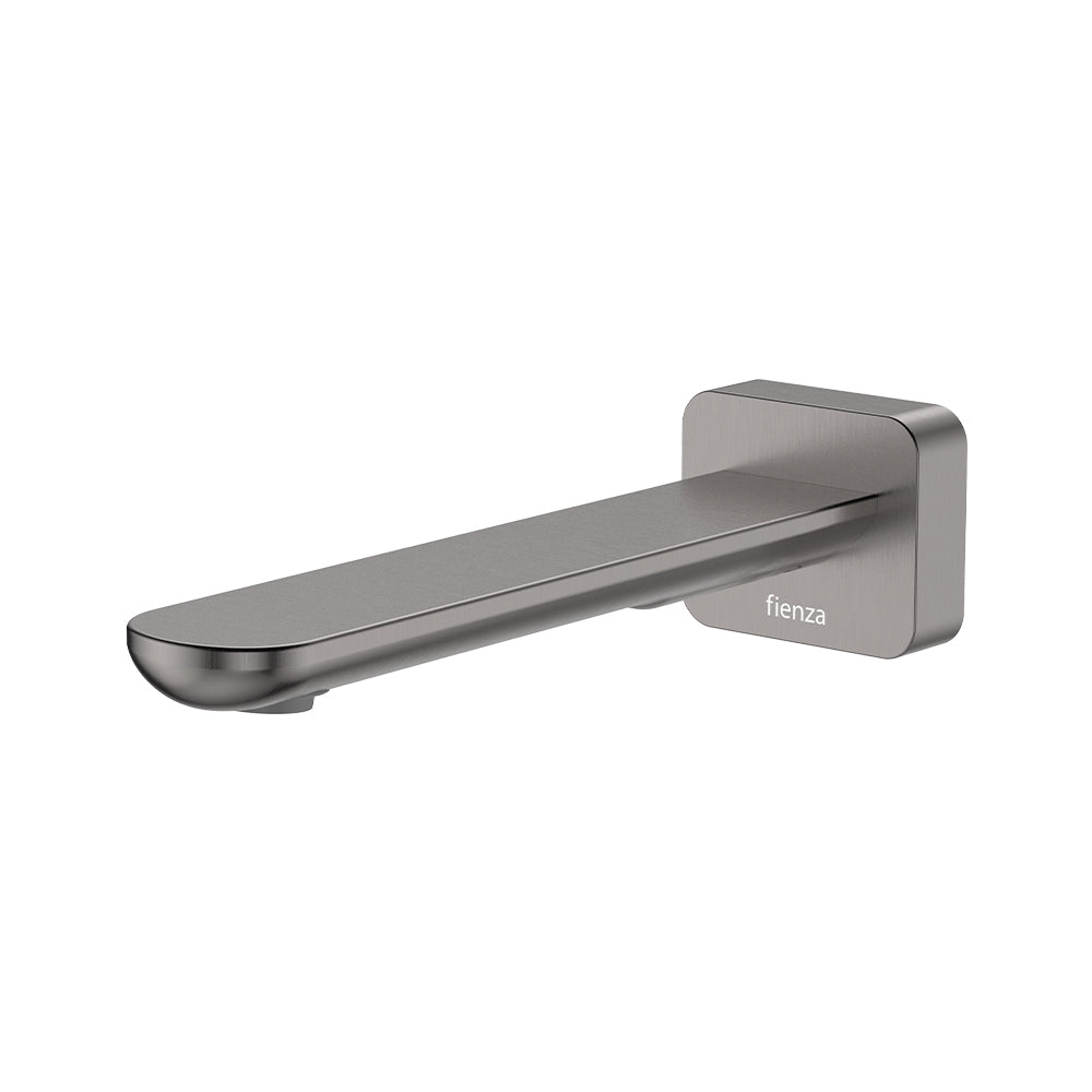 Empire Slim Basin/Bath Outlet, Square Plate, 180mm, Gun Metal