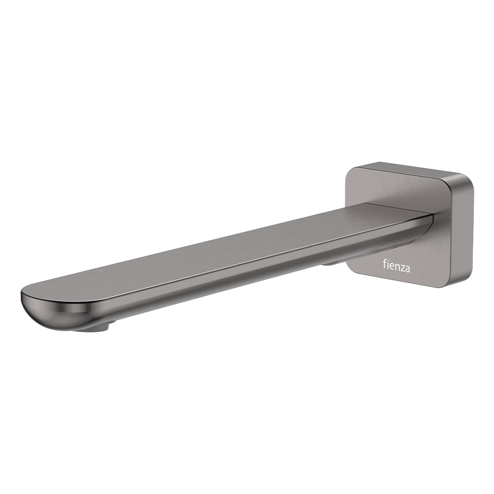 Empire Slim Basin/Bath Outlet, Square Plate, 220mm, Gun Metal