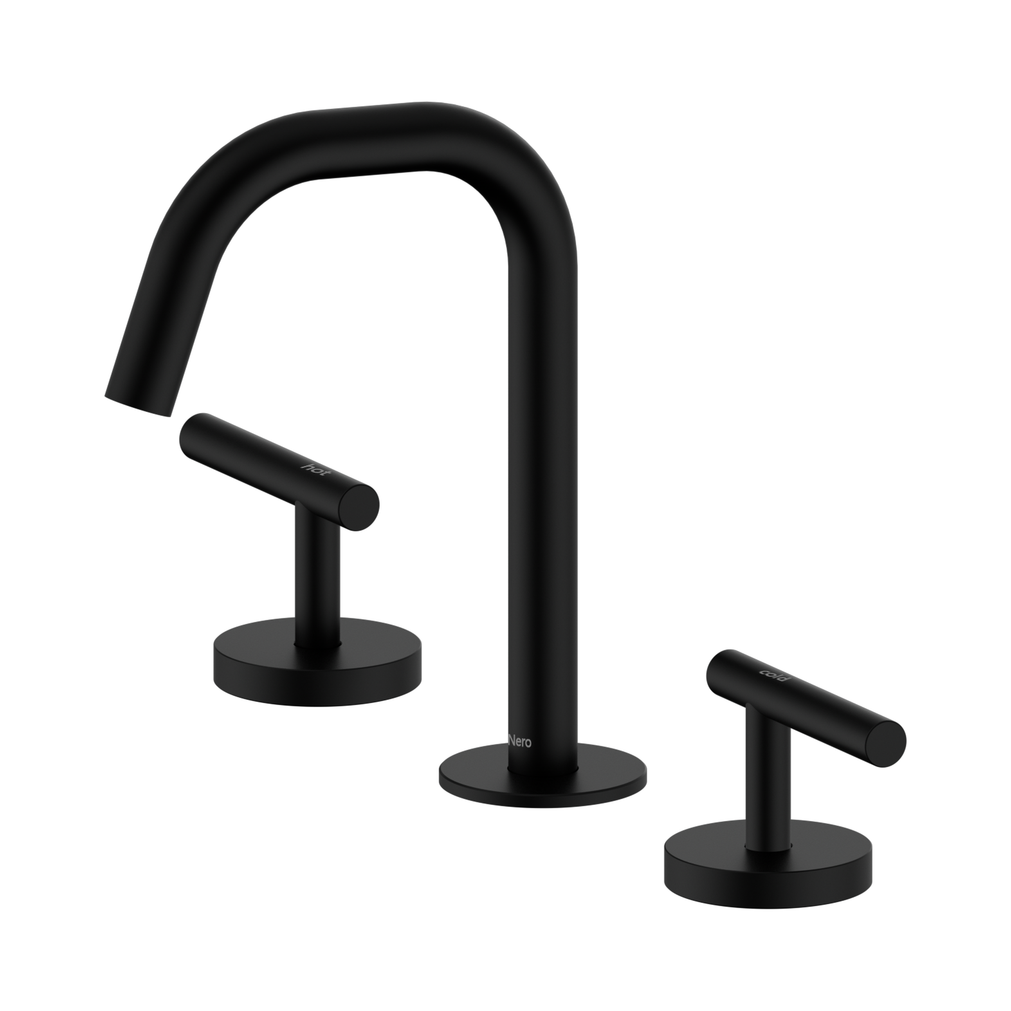Mecca Lever Basin Set Edge Spout