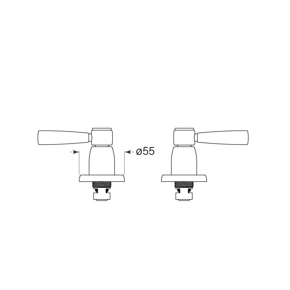 Faucet Strommen - Bremont Lever Hob Tap pr