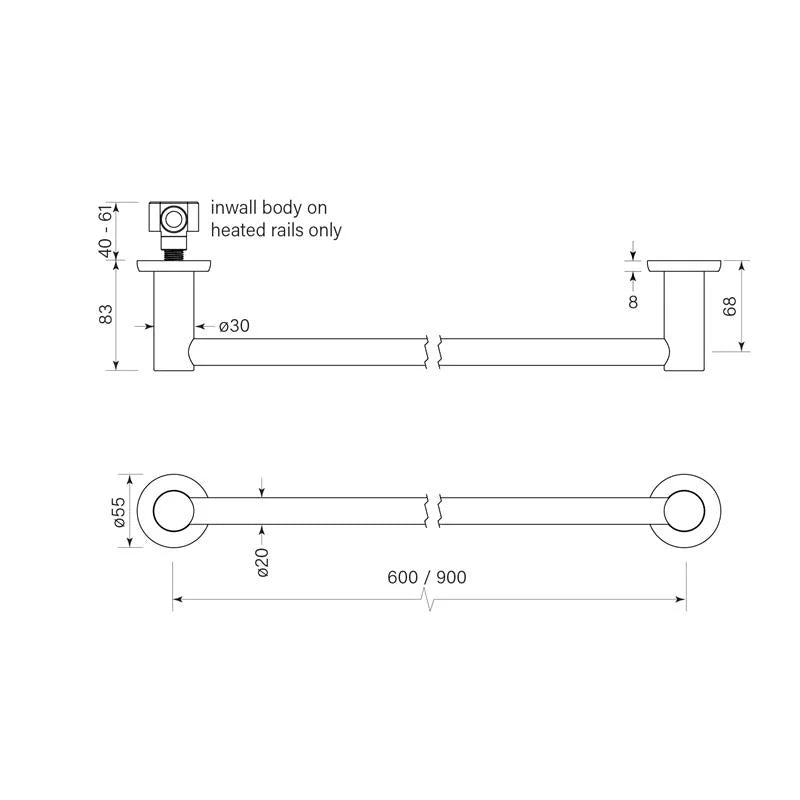 Bremont Non-Heated Rail 600