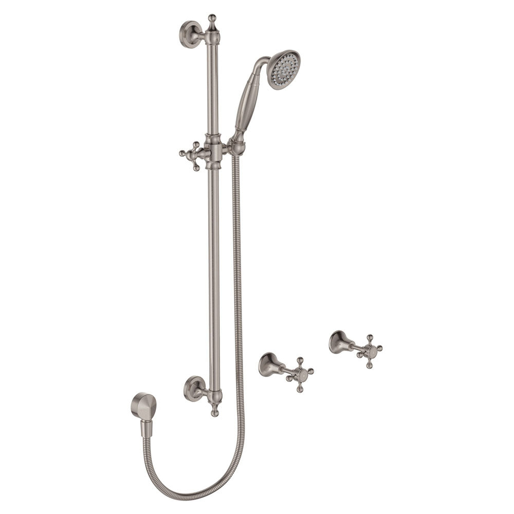 Lillian Rail Shower Set, Brushed Nickel