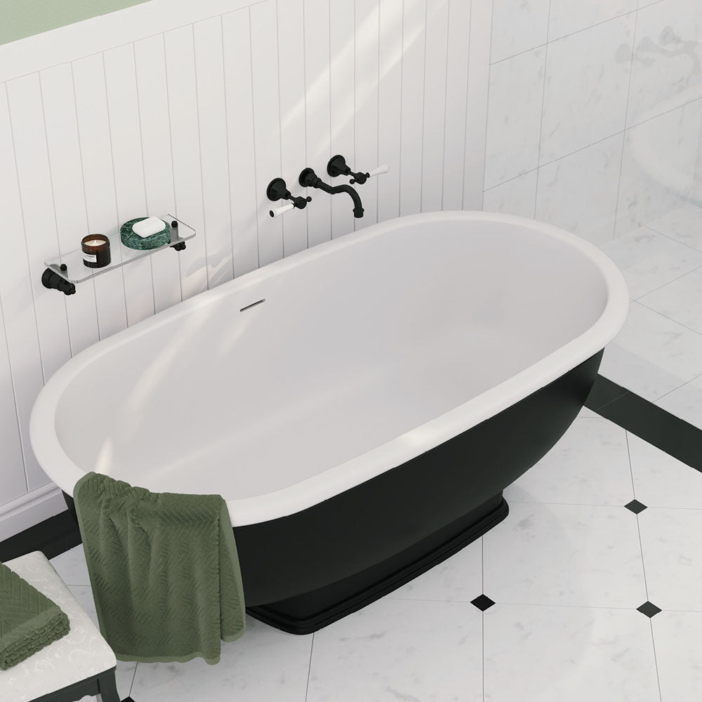 Lillian Basin/Bath Outlet, Matte Black 