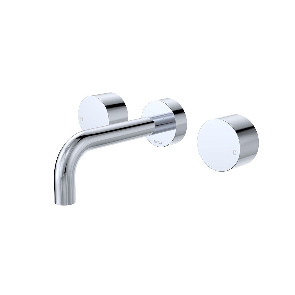 Kaya Wall Set, Round Taps, 130mm Outlet, Chrome