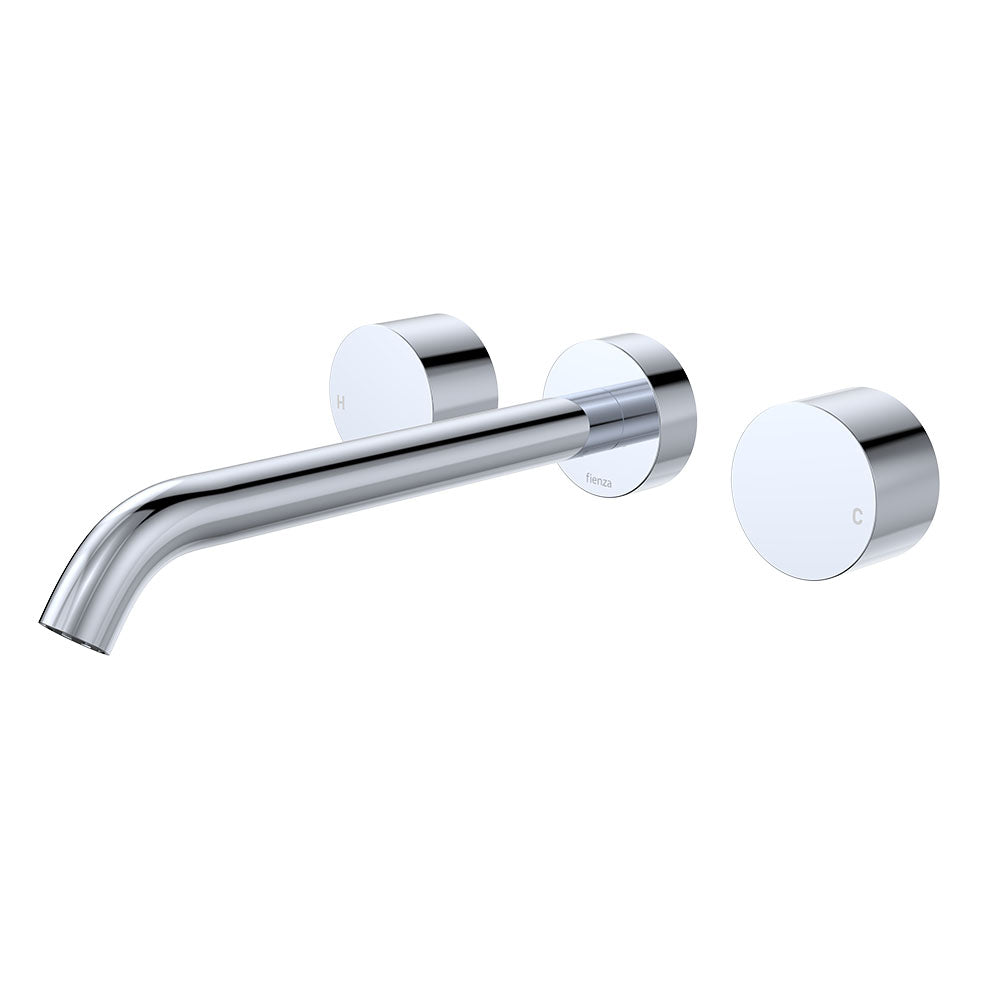 Kaya Wall Set, Round Taps, 220mm Outlet, Chrome