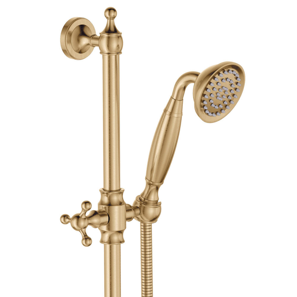 Lillian Lever Rail Shower Set, Urban Brass
