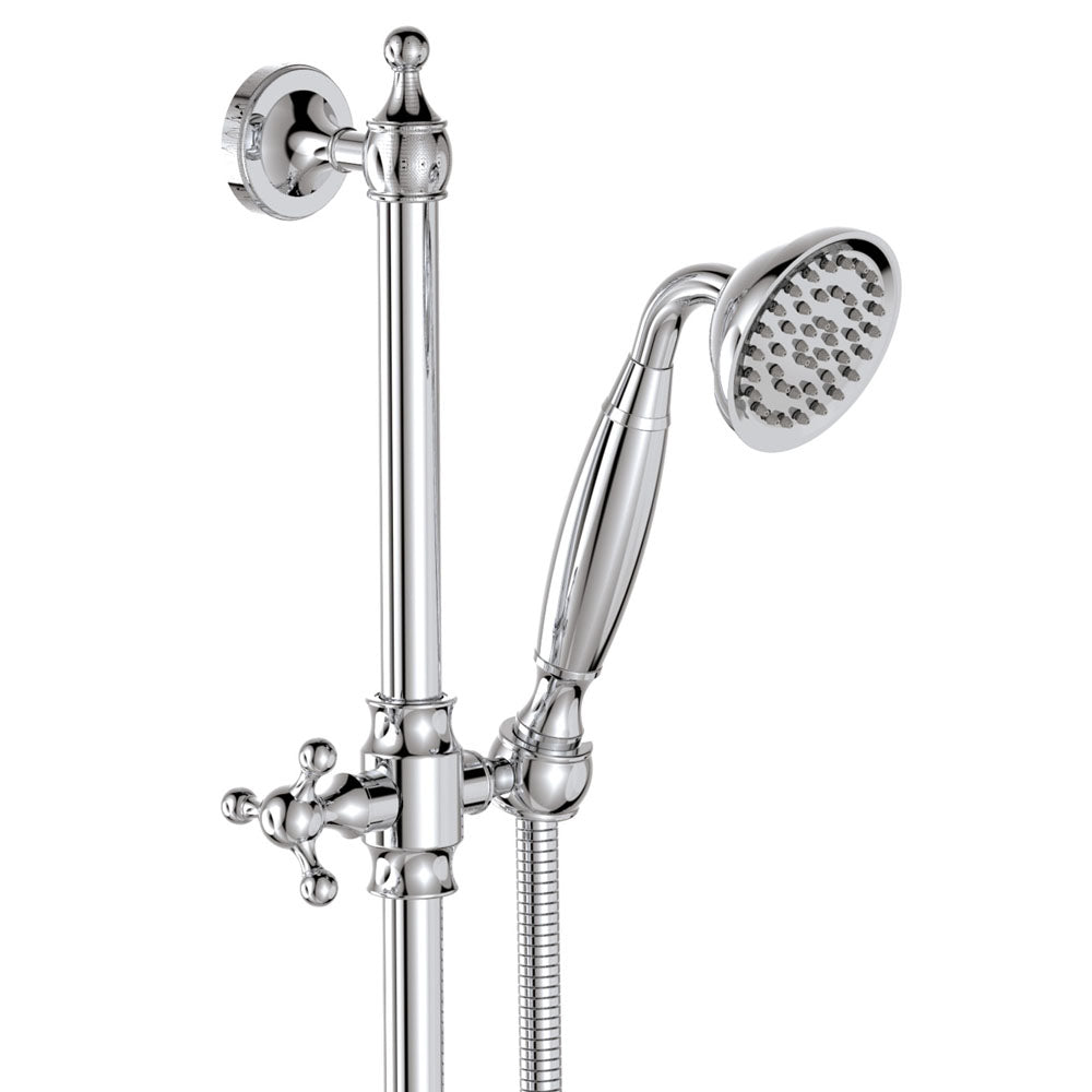 Lillian Lever Rail Shower Set, Chrome