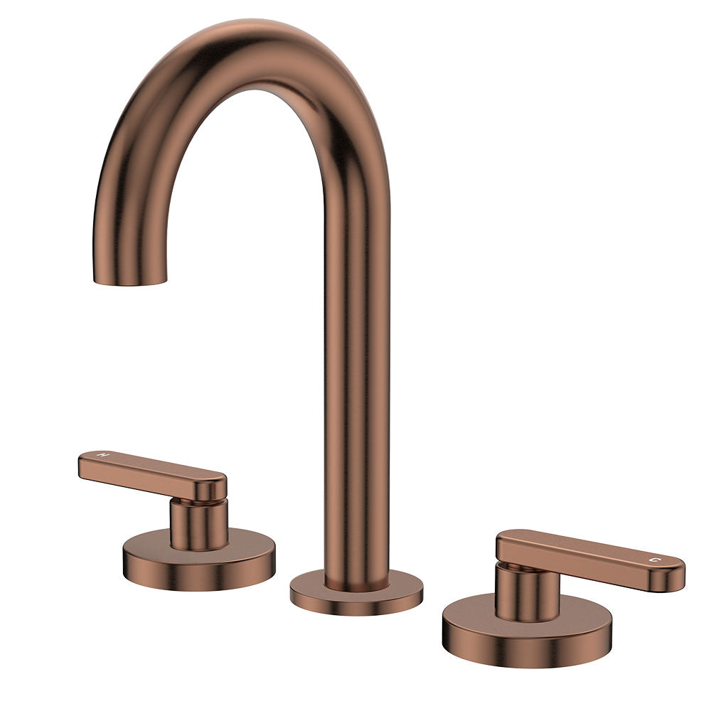 Kaya Round Hob Set, Lever Taps, Brushed Copper