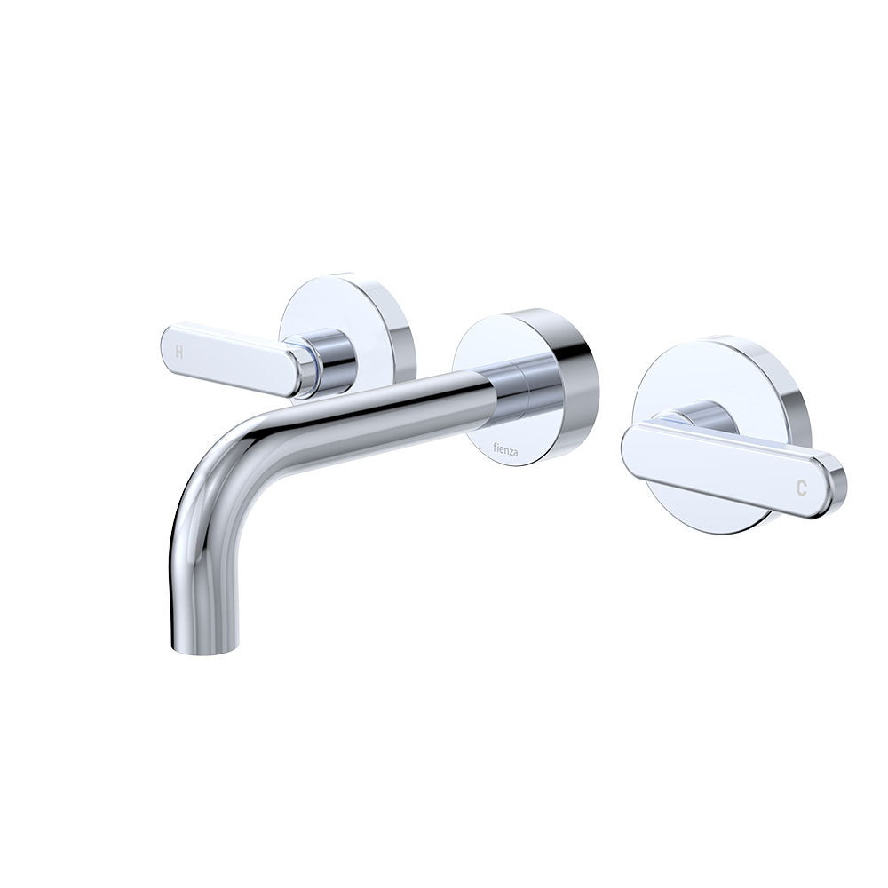Kaya Wall Set, Lever Taps, 130mm, Chrome