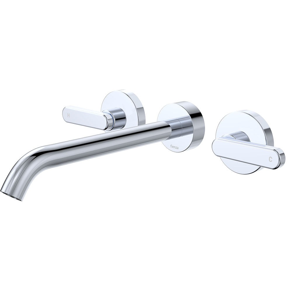 Kaya Wall Set, Lever Taps, 220mm, Chrome