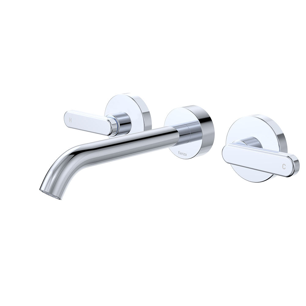 Kaya Wall Set, Lever Taps, 180mm, Chrome