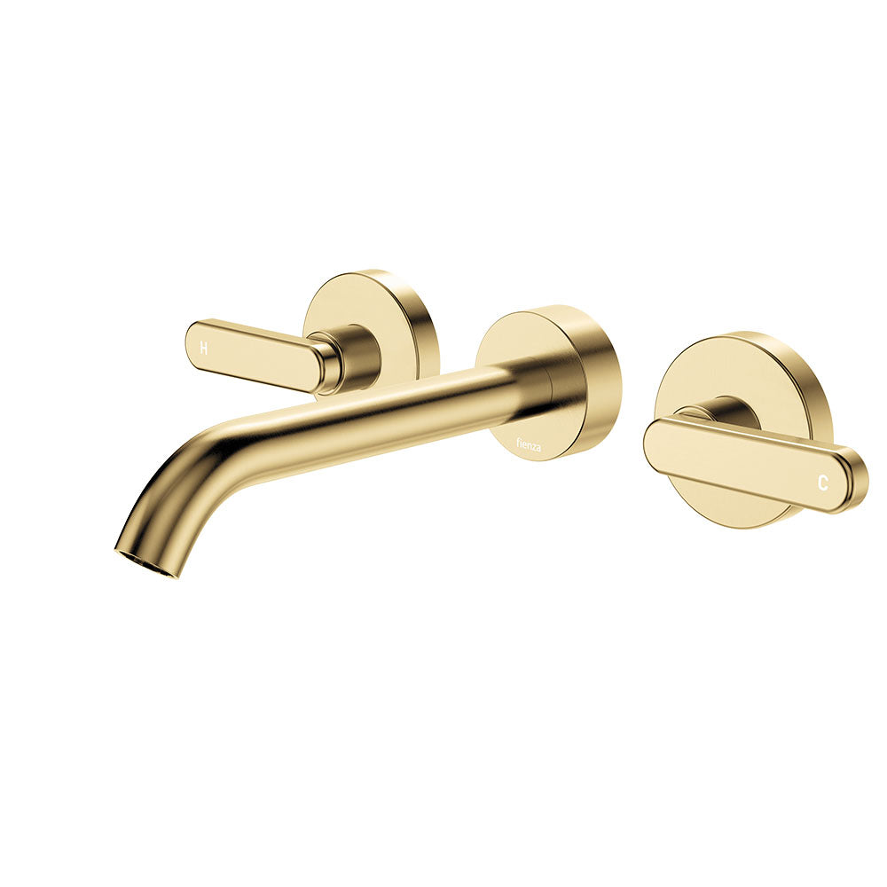 Kaya Wall Set, Lever Taps, 180mm, Urban Brass