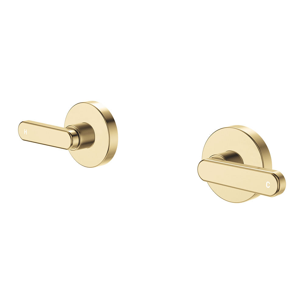 Kaya Lever Wall Taps, Urban Brass