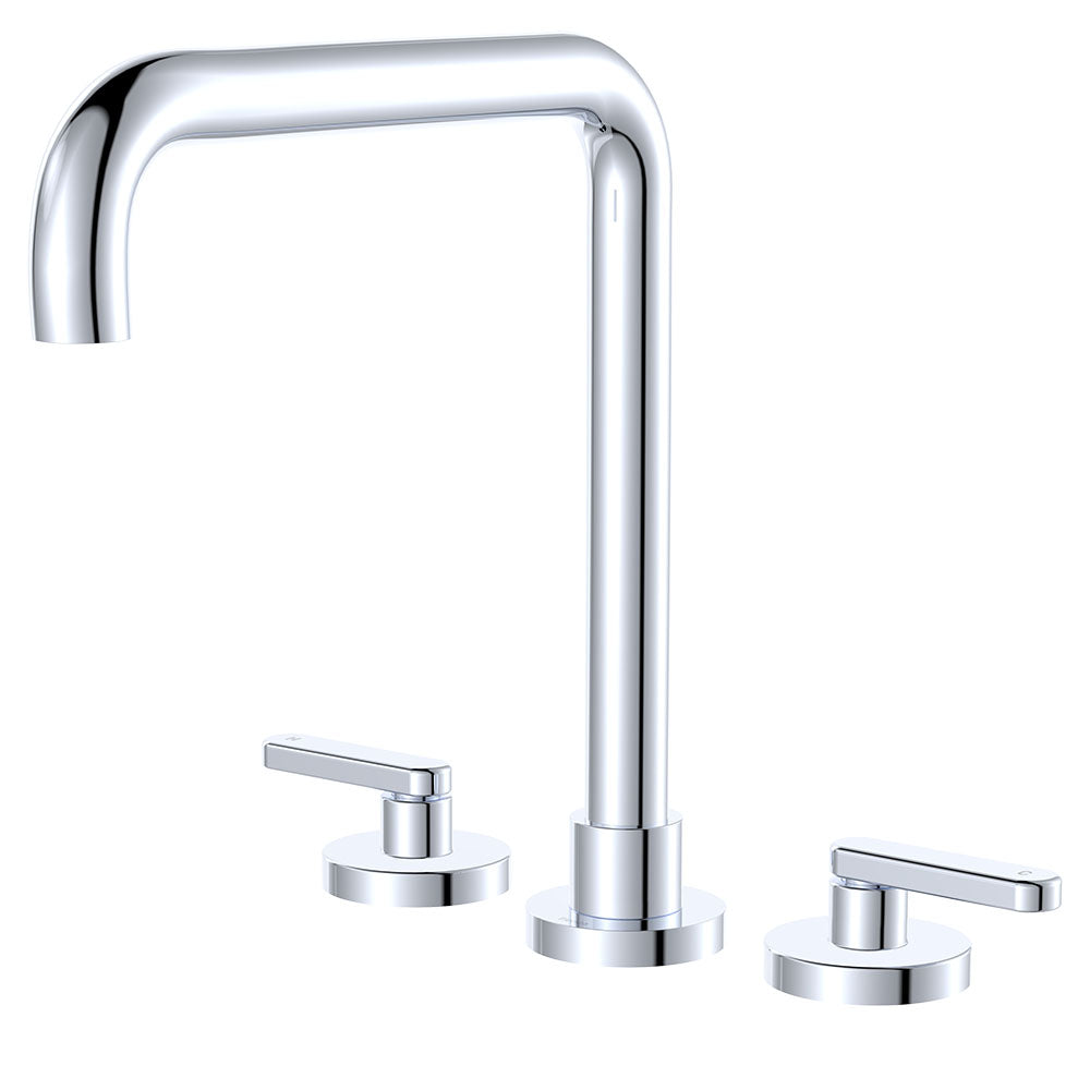 Kaya Squareline Hob Set, Lever Taps, Chrome