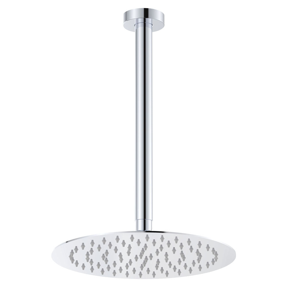 Kaya Ceiling Shower 250mm Head, 350mm Drop, Chrome