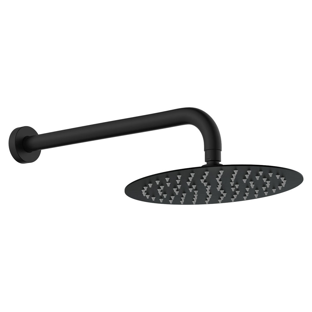 Kaya Shower Arm Set, Matte Black