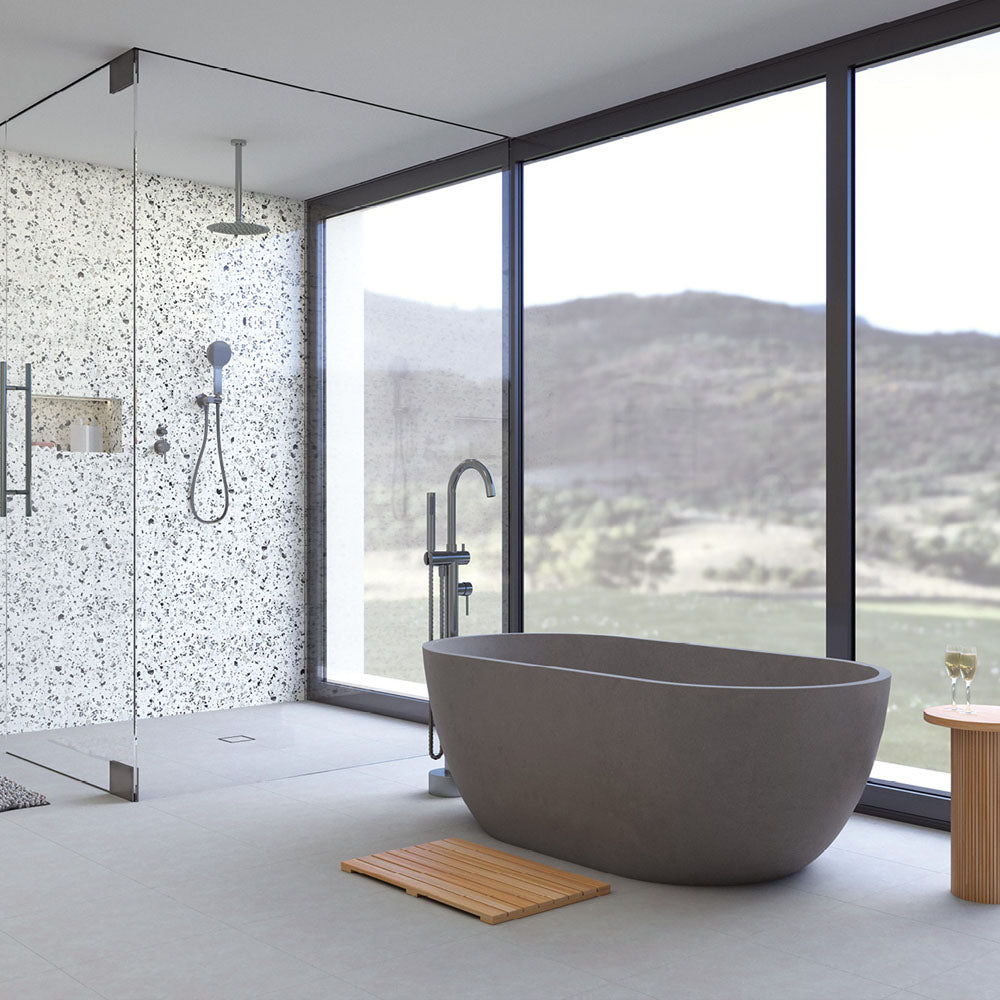 Kaya Shower Head, 250mm, Gun Metal