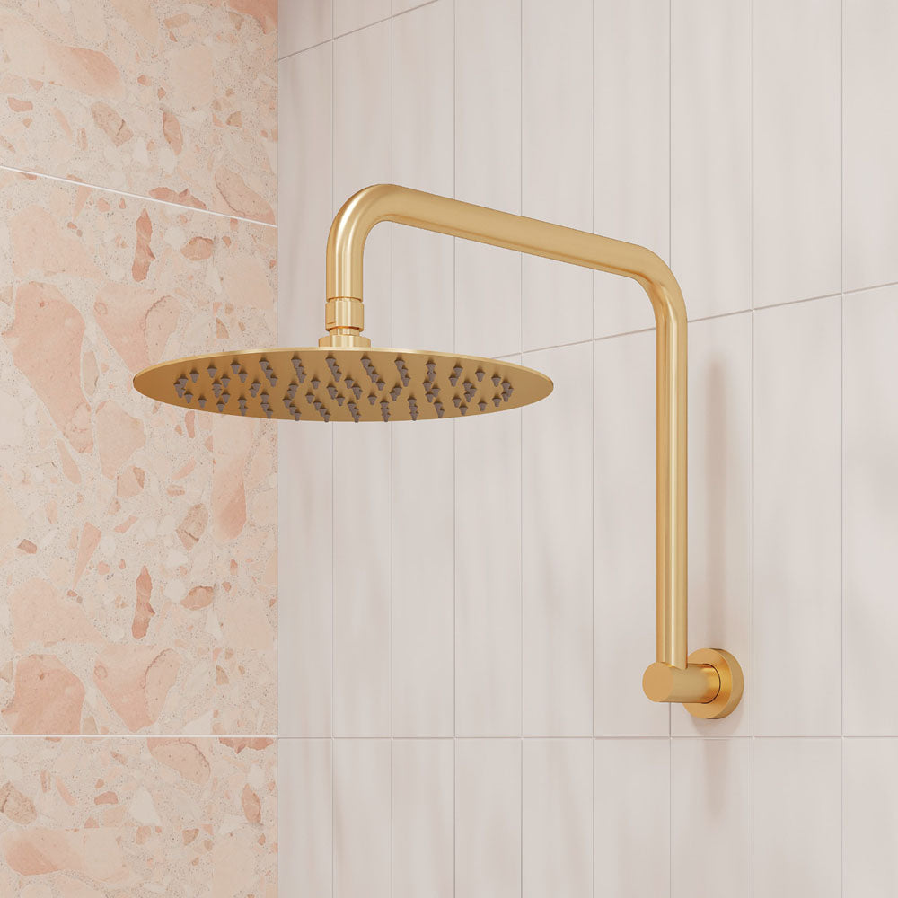 Kaya Gooseneck Shower Arm Set, Urban Brass