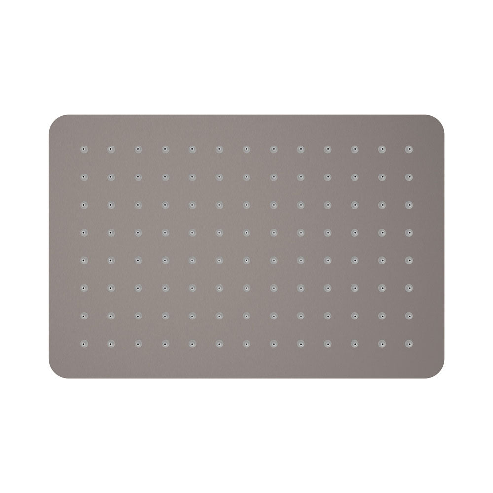 Koko Rectangular Shower Head, Gun Metal