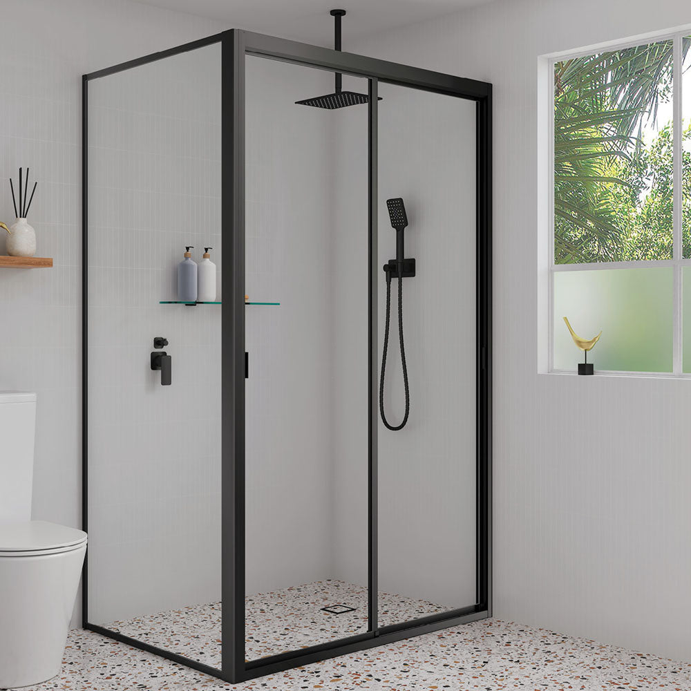Tono Hand Shower, Rectangular Plate, Matte Black