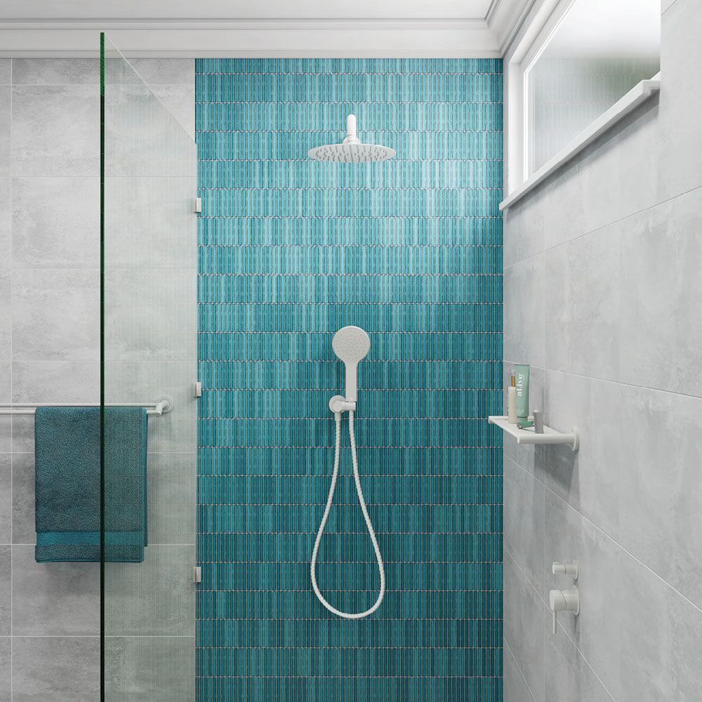 Kaya Hand Shower, Round Plate, Matte White