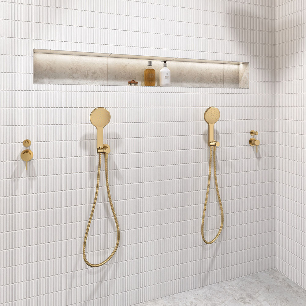 Kaya Hand Shower, Round Plate, Urban Brass