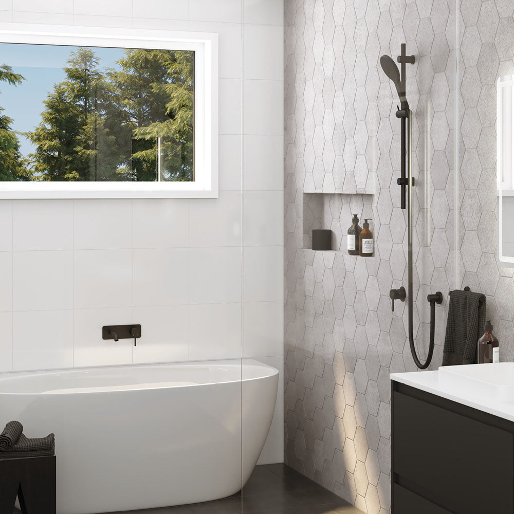 Kaya Rail Shower, Matte Black