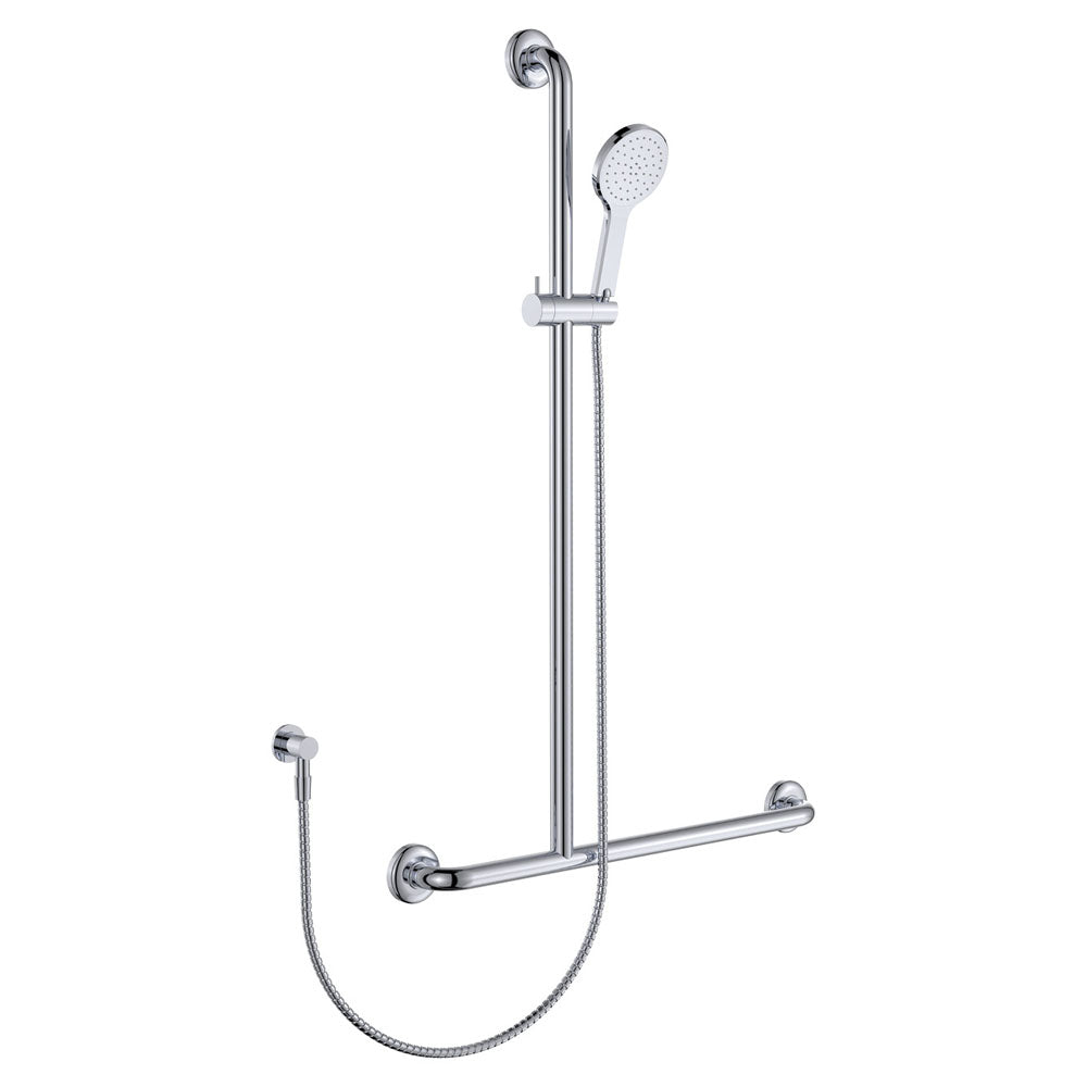 Luciana Care Inverted T Rail Shower, Left-Hand