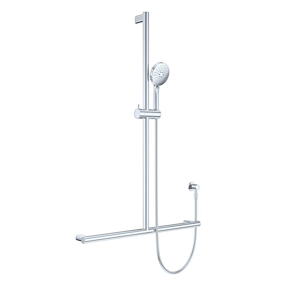 Care Inverted T Rail Shower, Chrome
