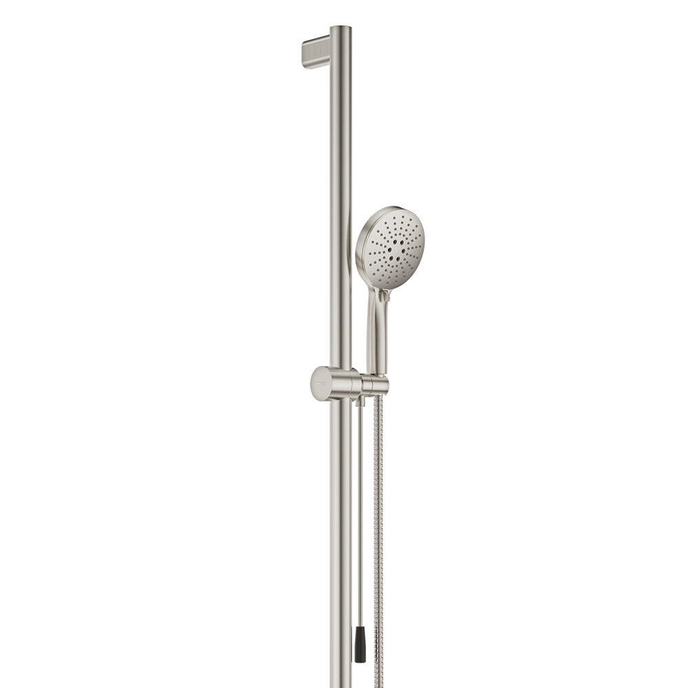 Care Inverted T Rail Shower with Push/Pull Slider, Brushed Nickel