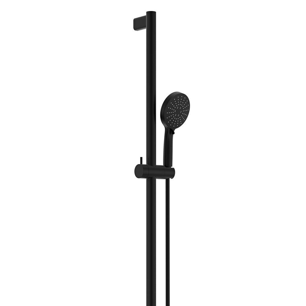 Care Inverted T Rail Shower, Matte Black