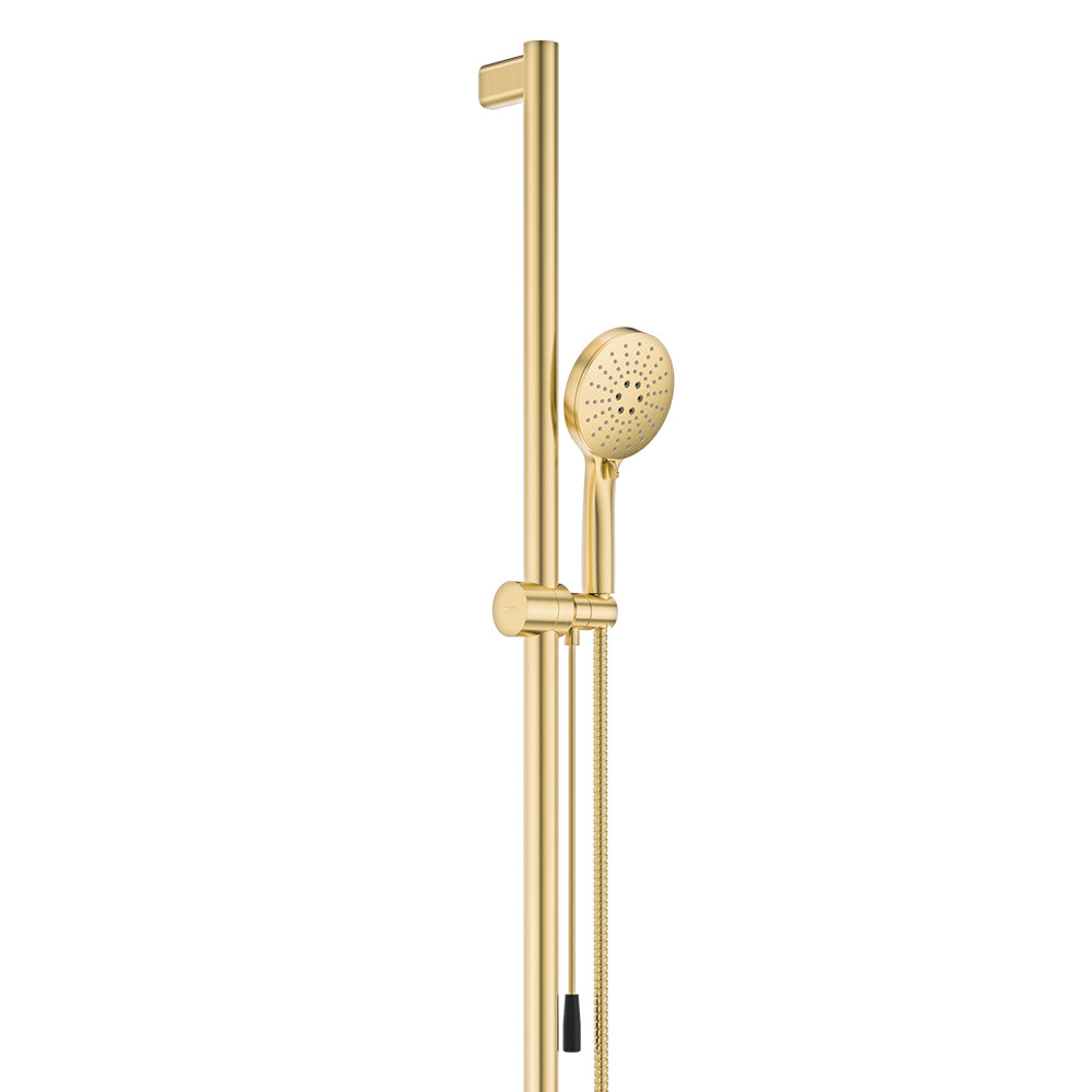 Care Inverted T Rail Shower with Push/Pull Slider, Urban Brass